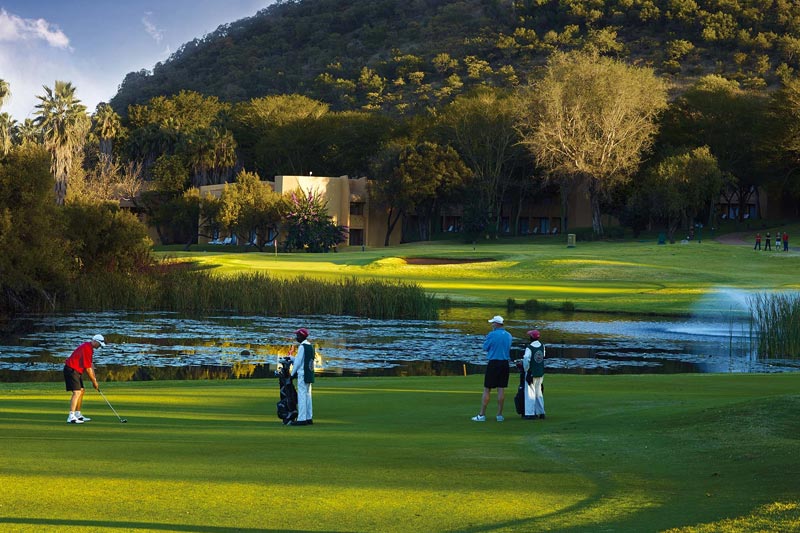 18th hole at Sun City close to Pilanesberg